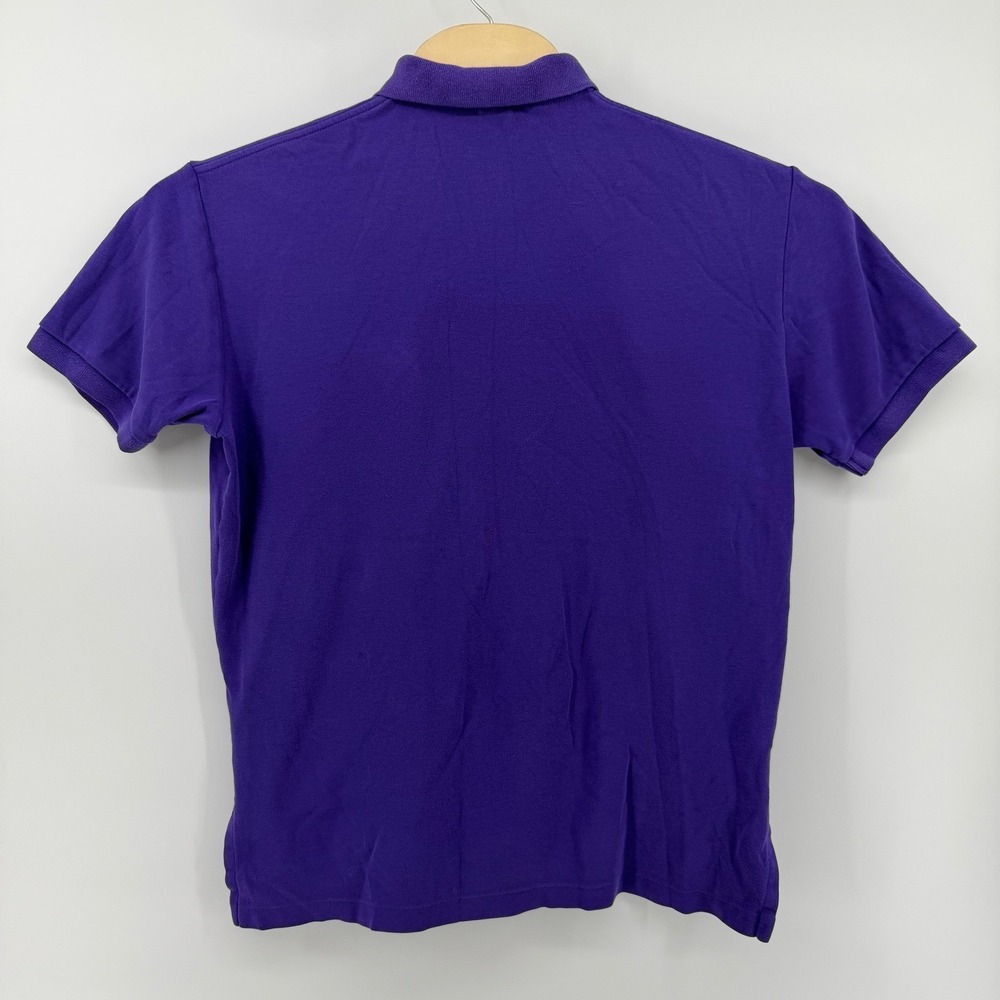Polo Ralph Lauren Polo Shirt Mens M Purple Short Sleeve Embroidered Pony Logo - Picture 5 of 12